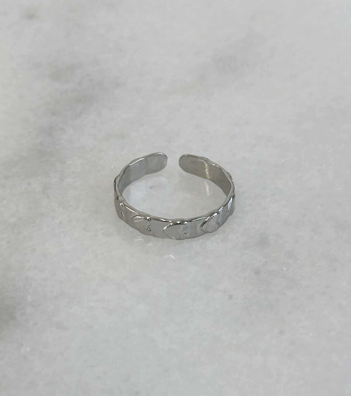 Ring Hartjes R090 Zilver