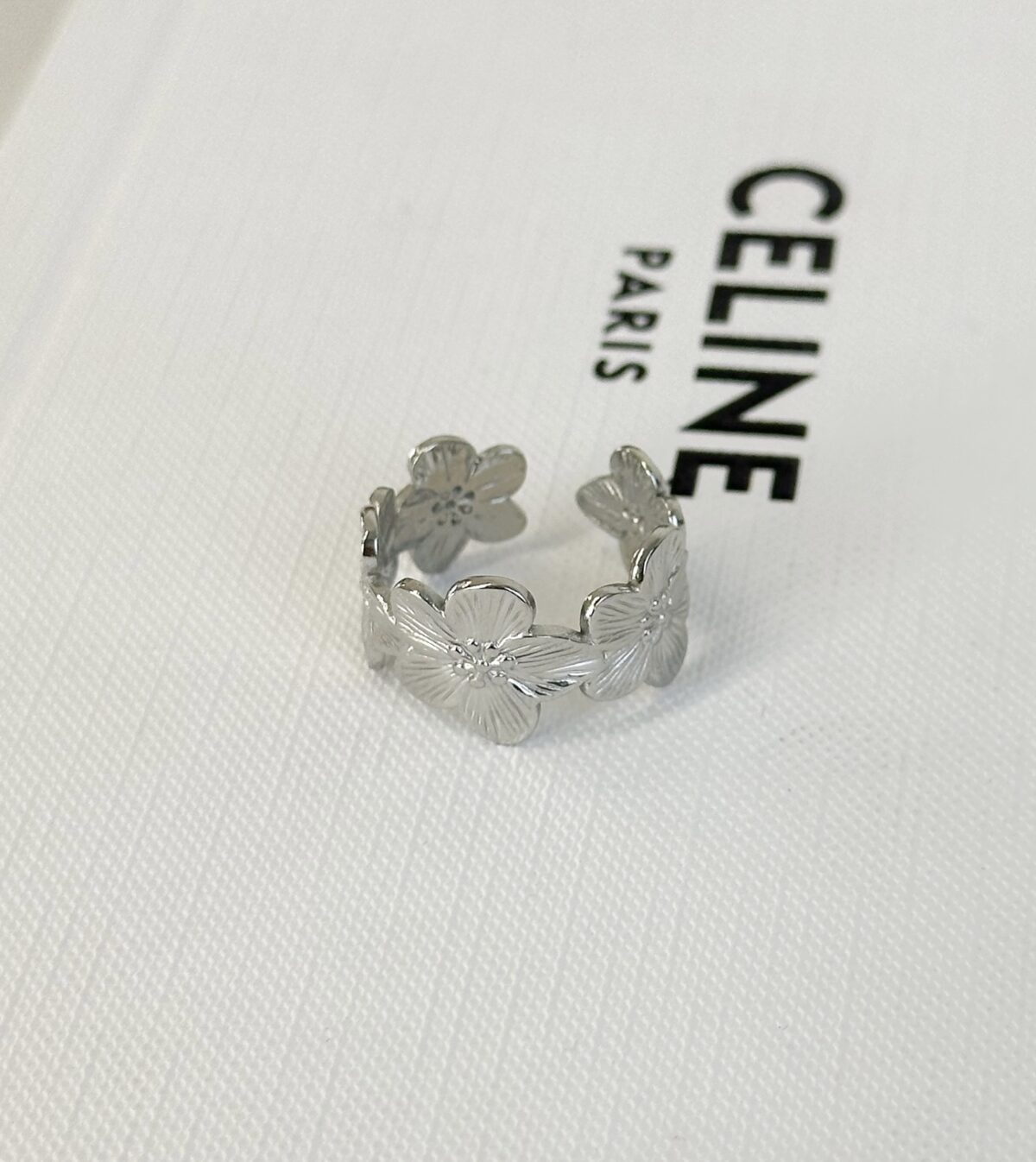 Ring Flower R039 Zilver