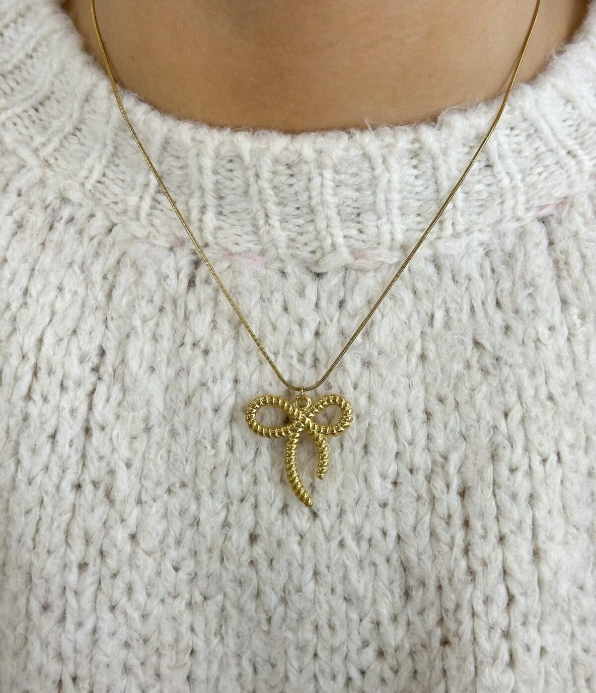 Ketting Bow Mila K036 Goud