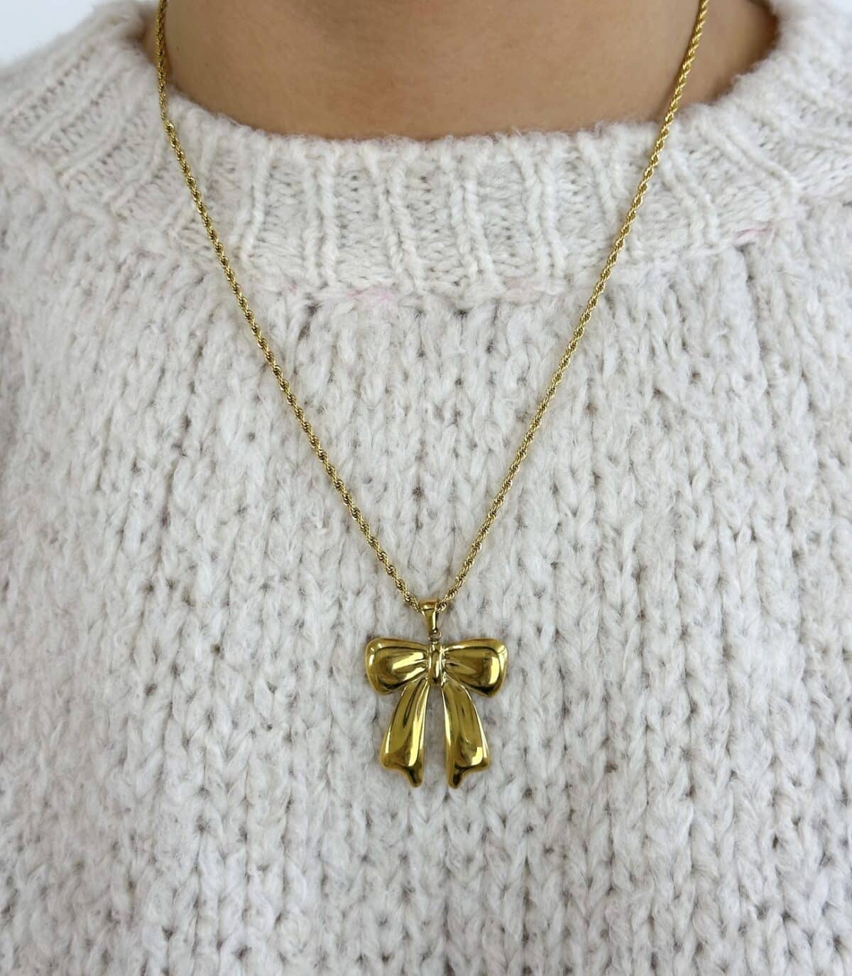 Ketting Bow Joanne K053 Goud - Afbeelding 4