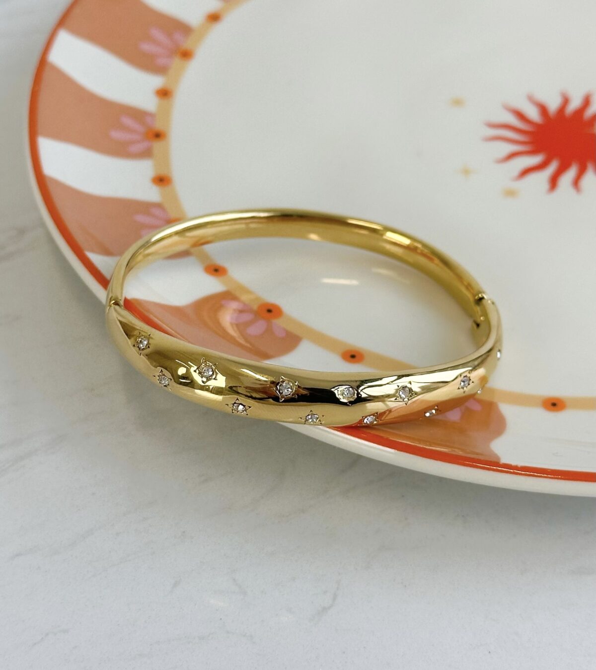 Armband Stone A024 Goud - Afbeelding 2