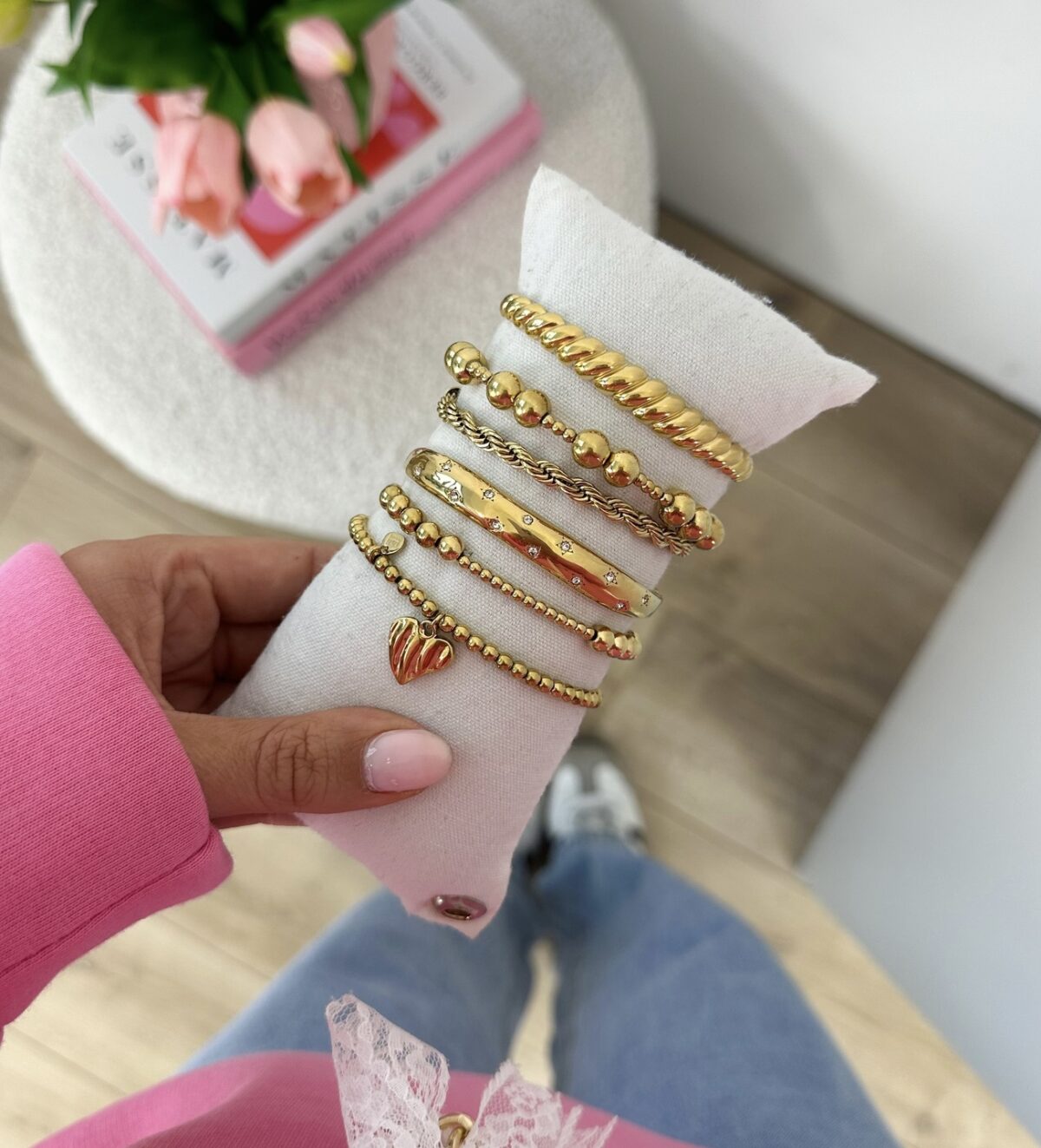 Armband Hartje A025 Goud - Afbeelding 3