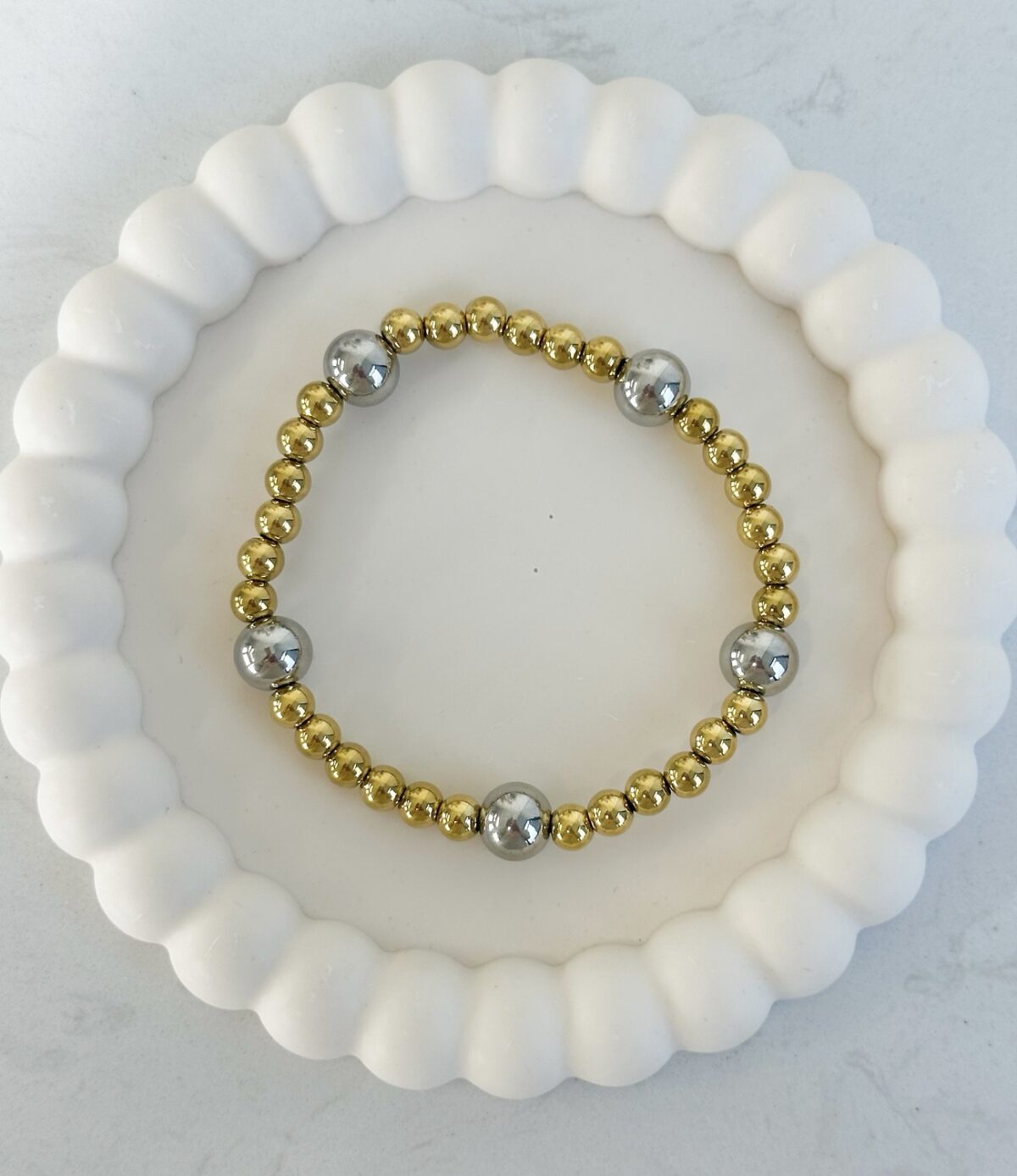 Armband A071 Goud/Zilver