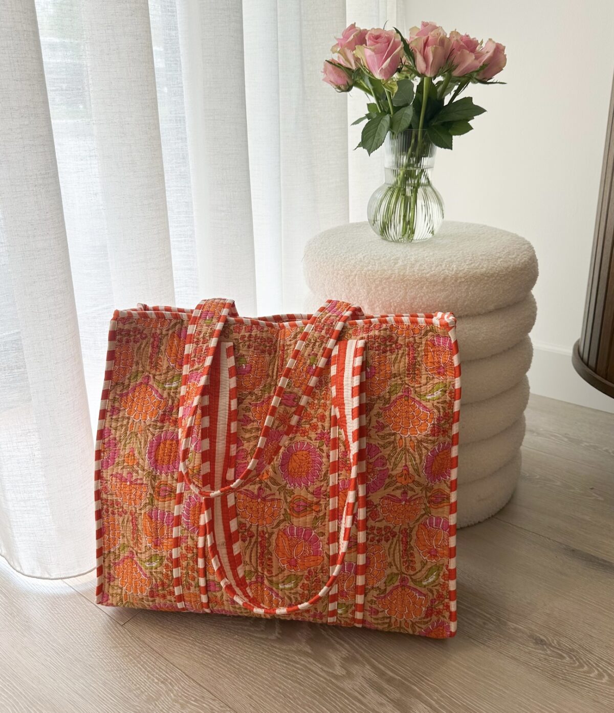Shopper/Strandtas Summer Oranje - Afbeelding 2