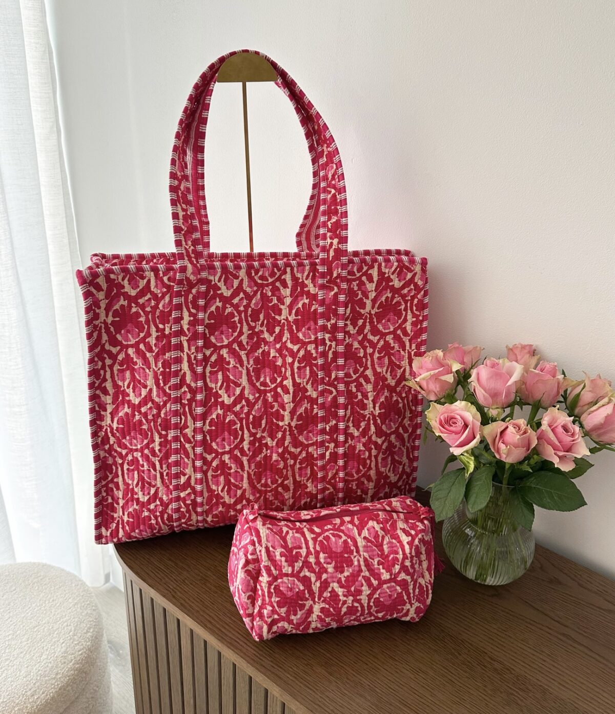 Shopper/Strandtas Lola Roze - Afbeelding 2