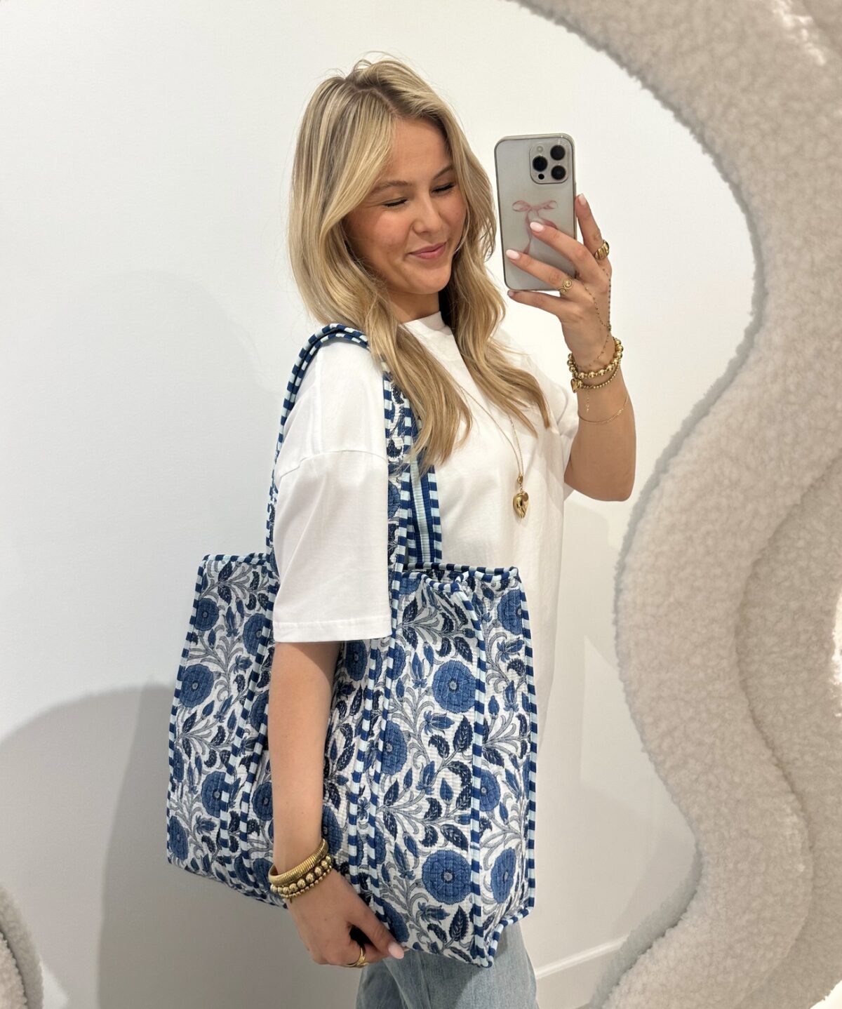 Shopper/Strandtas Mo Blauw