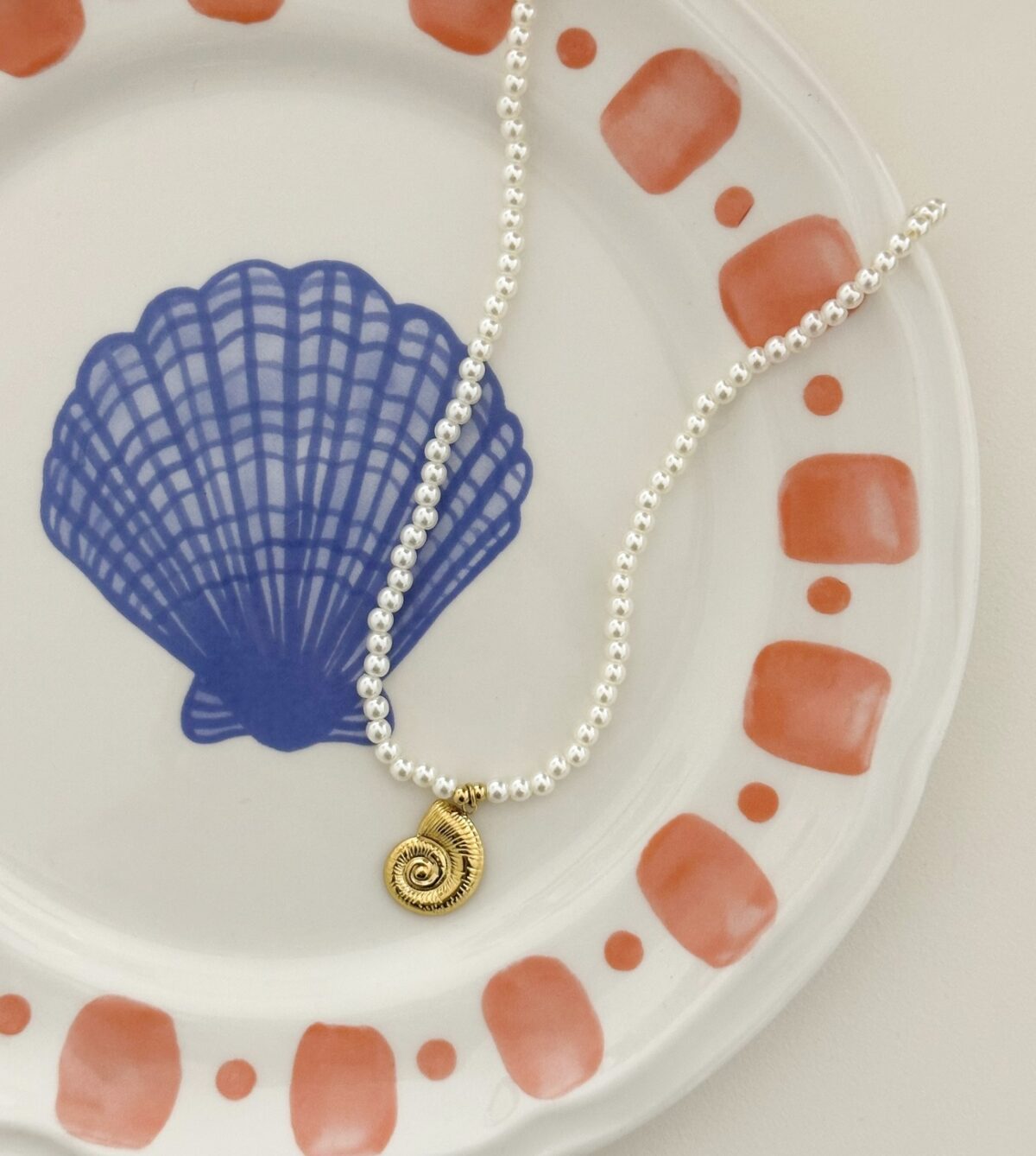 Ketting shell K103 Goud