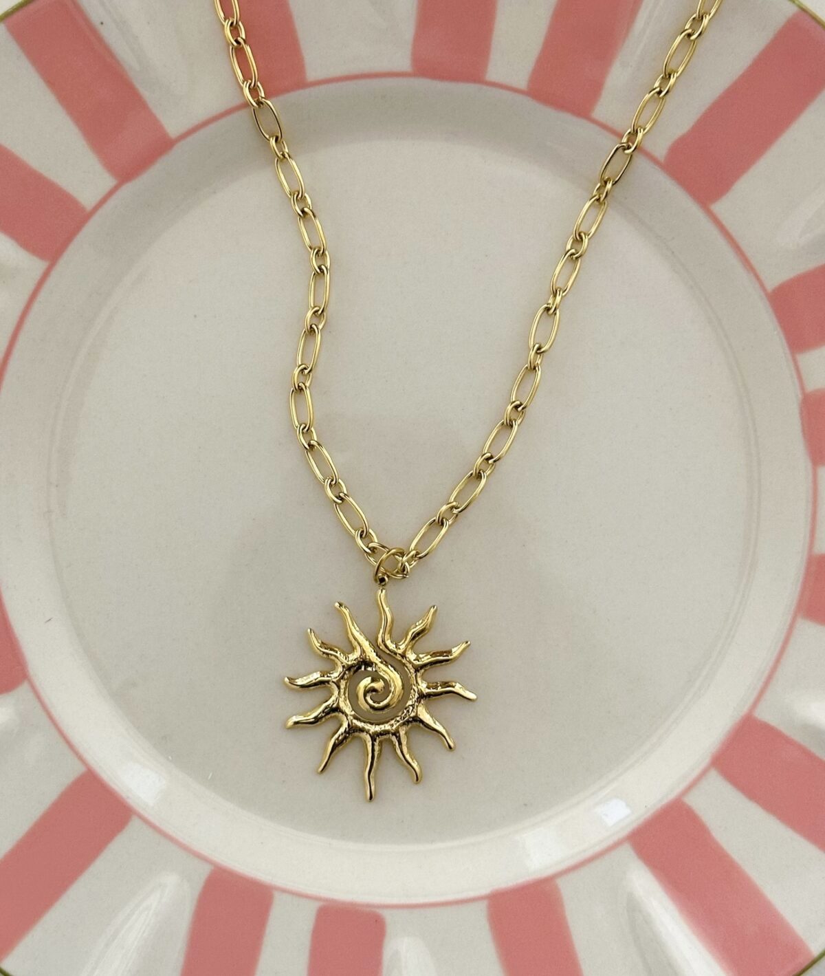 Ketting sun K104 Goud - Afbeelding 2