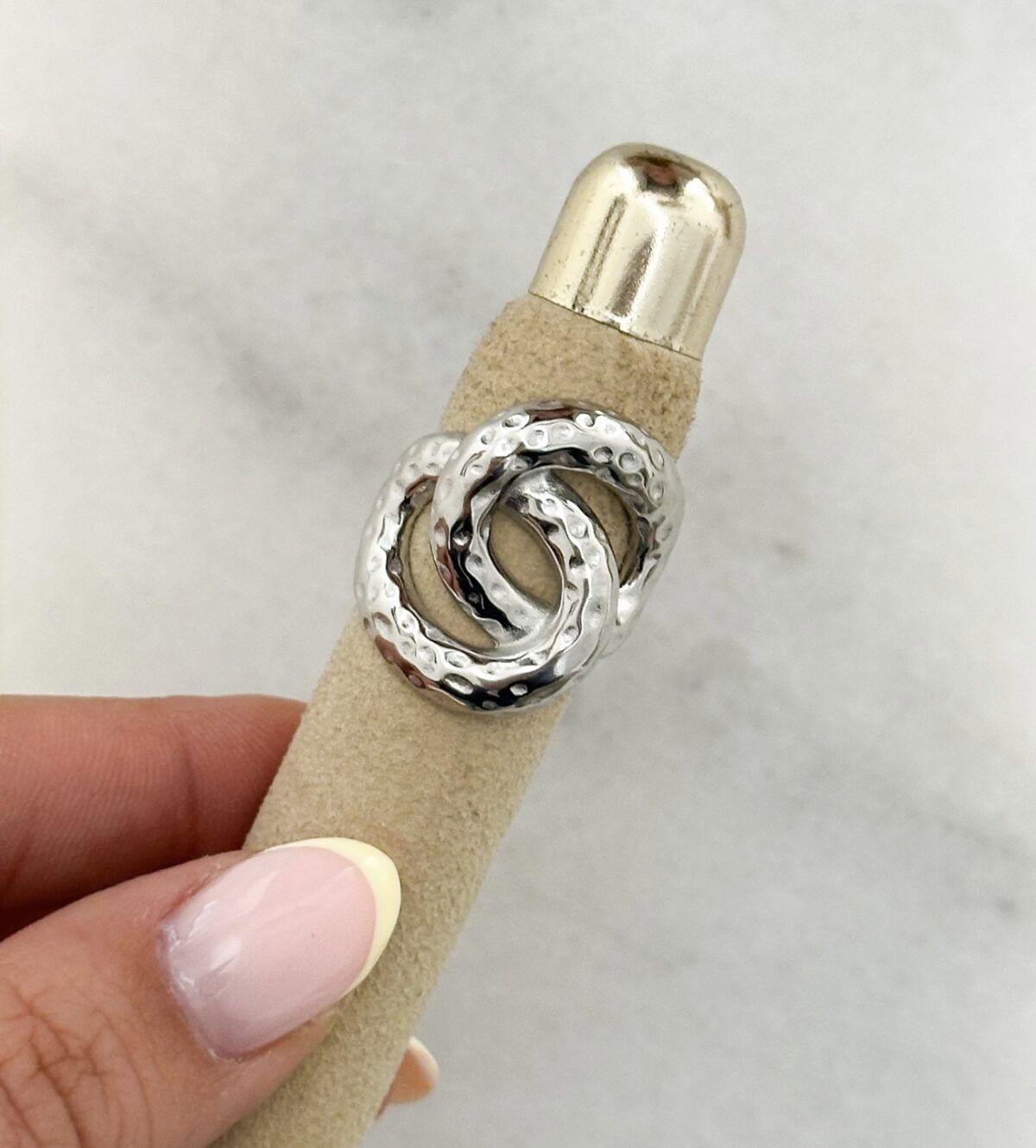 Ring Knoop R058 Zilver