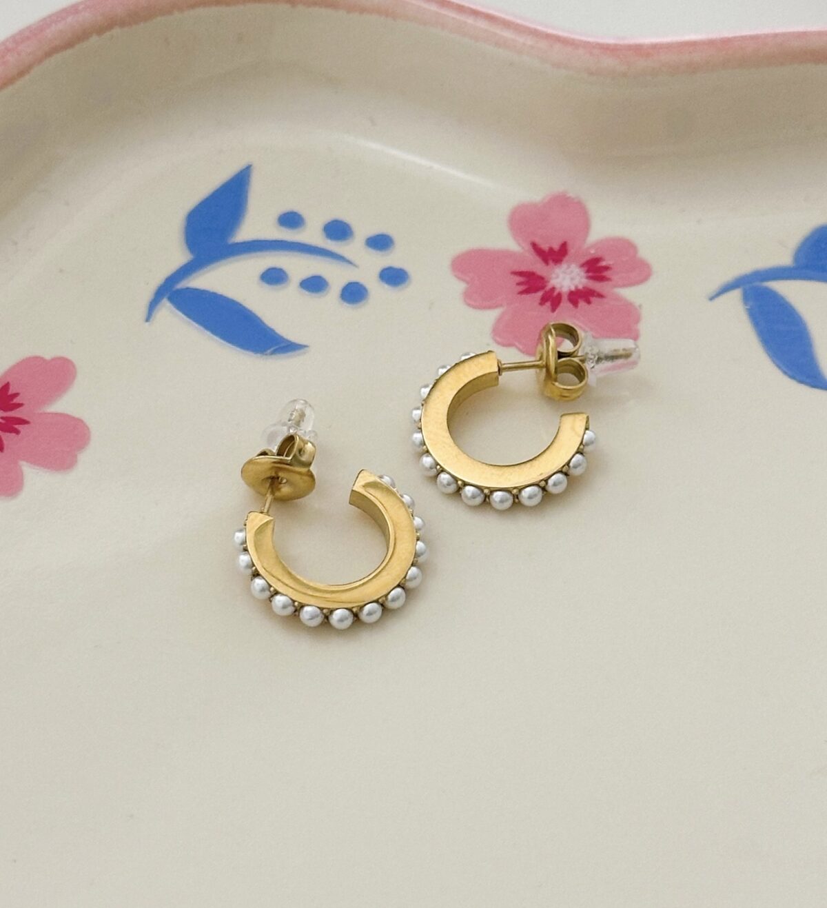Hoops parels O215 Goud