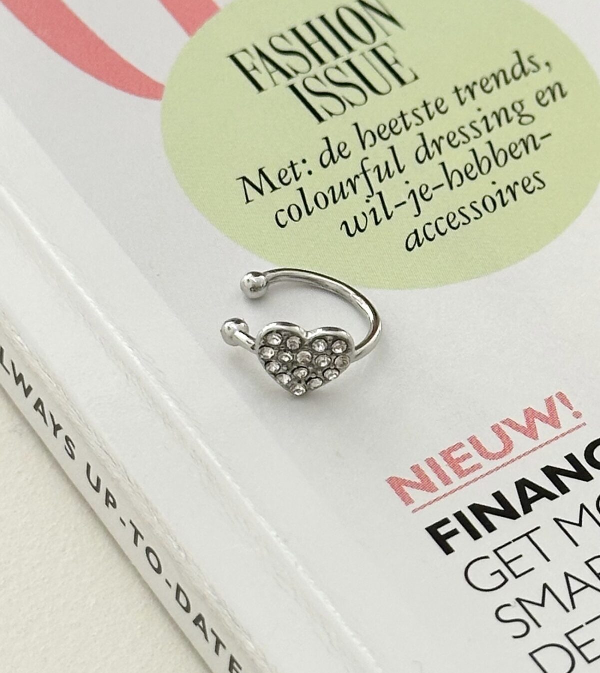 Earcuff Heart O210 Zilver
