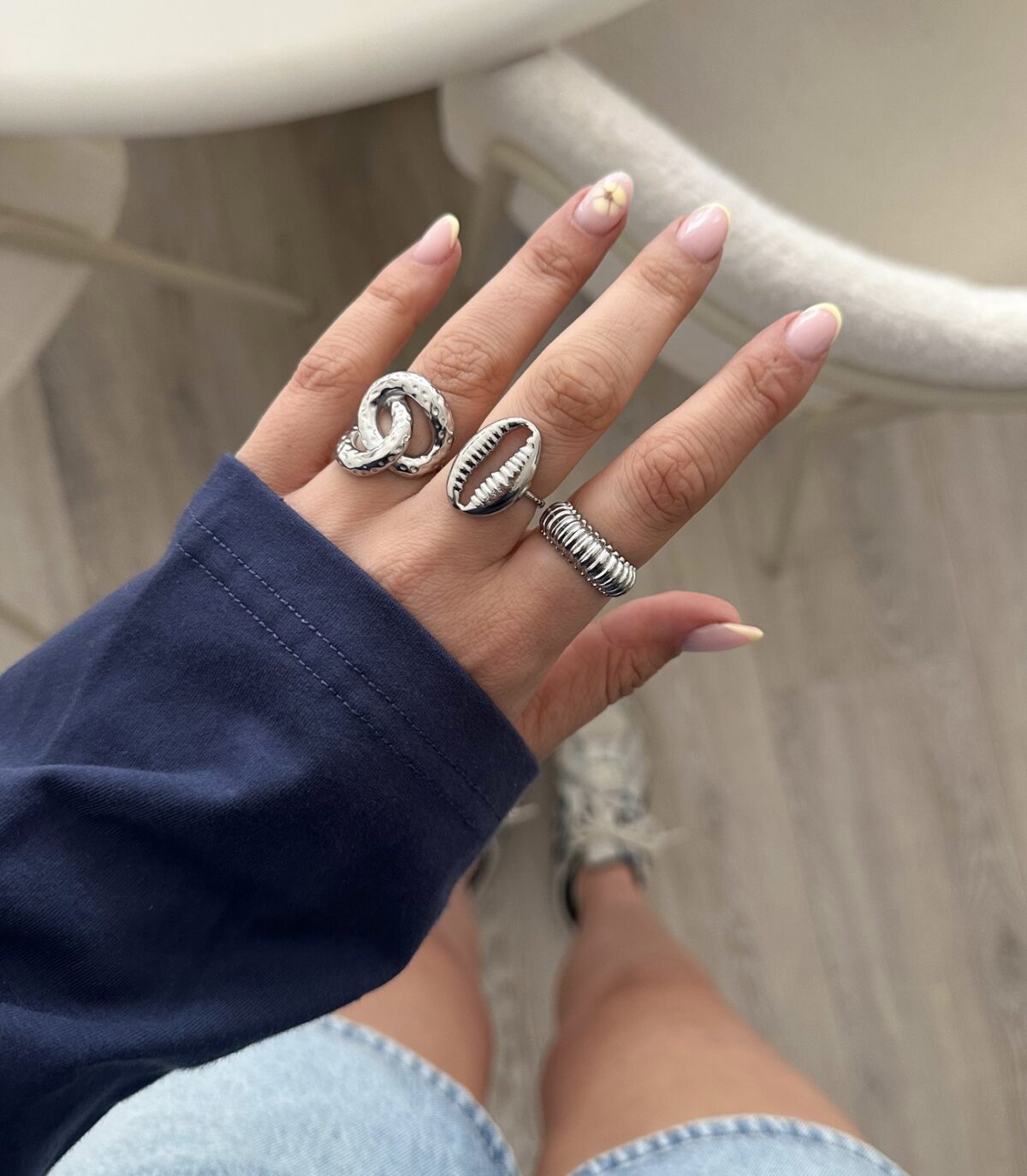 Ring Knoop R058 Zilver - Afbeelding 2
