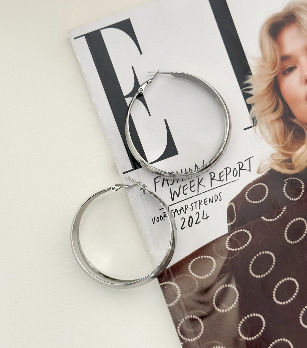 Big hoops O208 Zilver