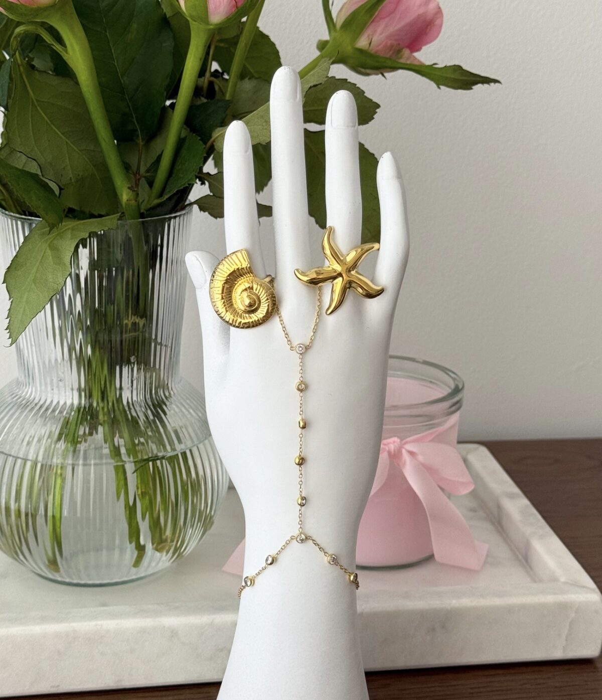 Hand Chain H007 Goud