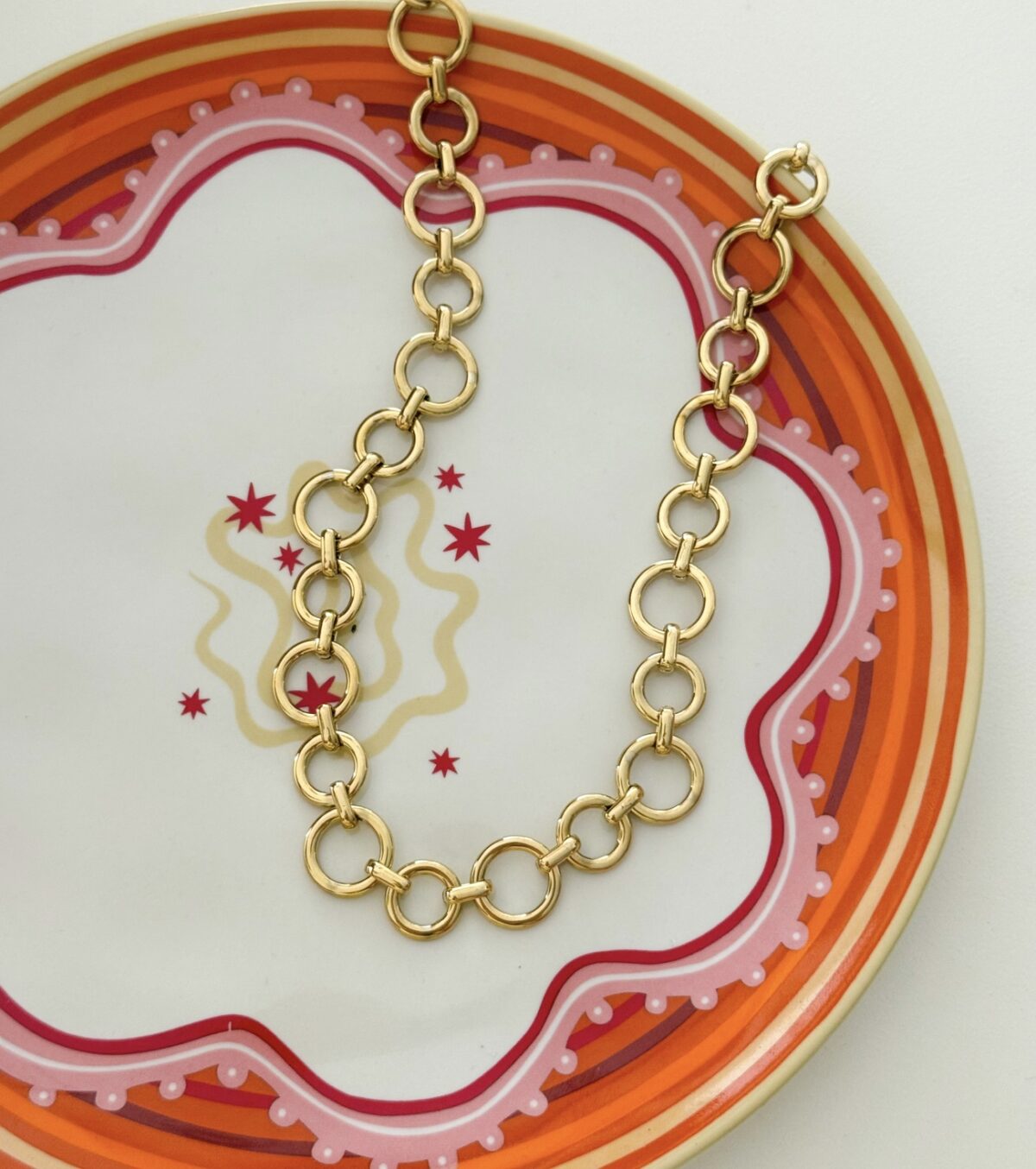 Ketting circle K018 Goud