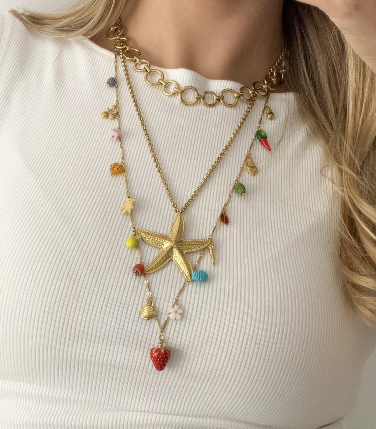 Ketting circle K018 Goud - Afbeelding 3