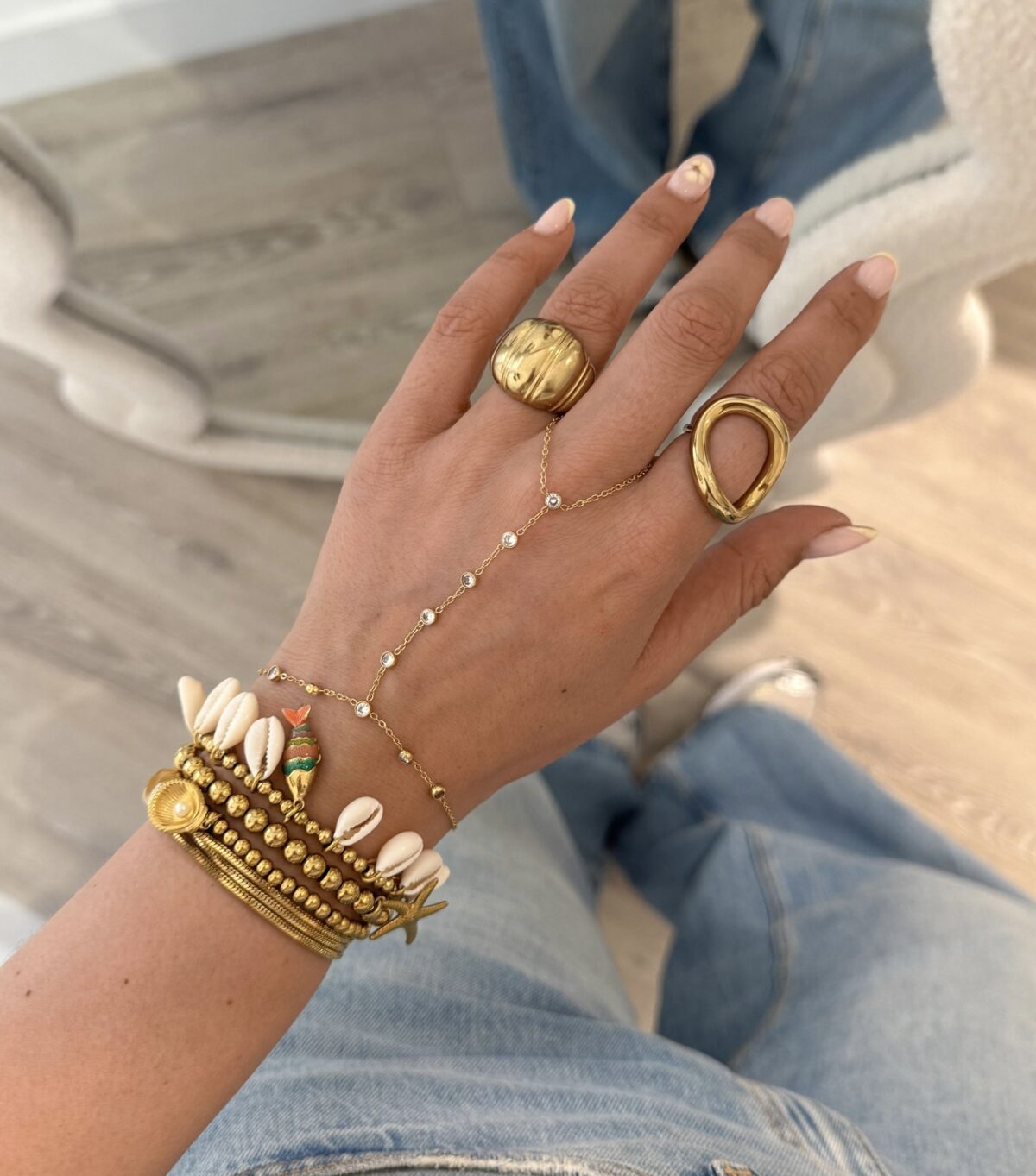 Hand Chain H007 Goud - Afbeelding 2