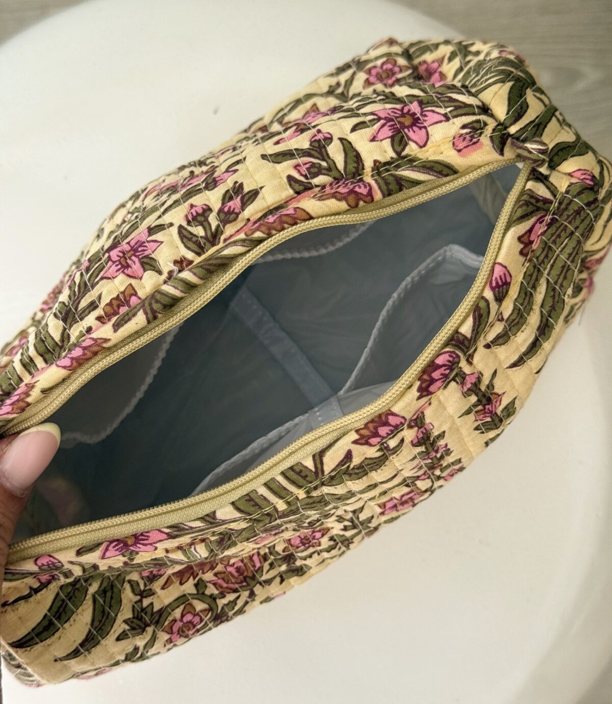 Toilettas Vera Geel - Afbeelding 3