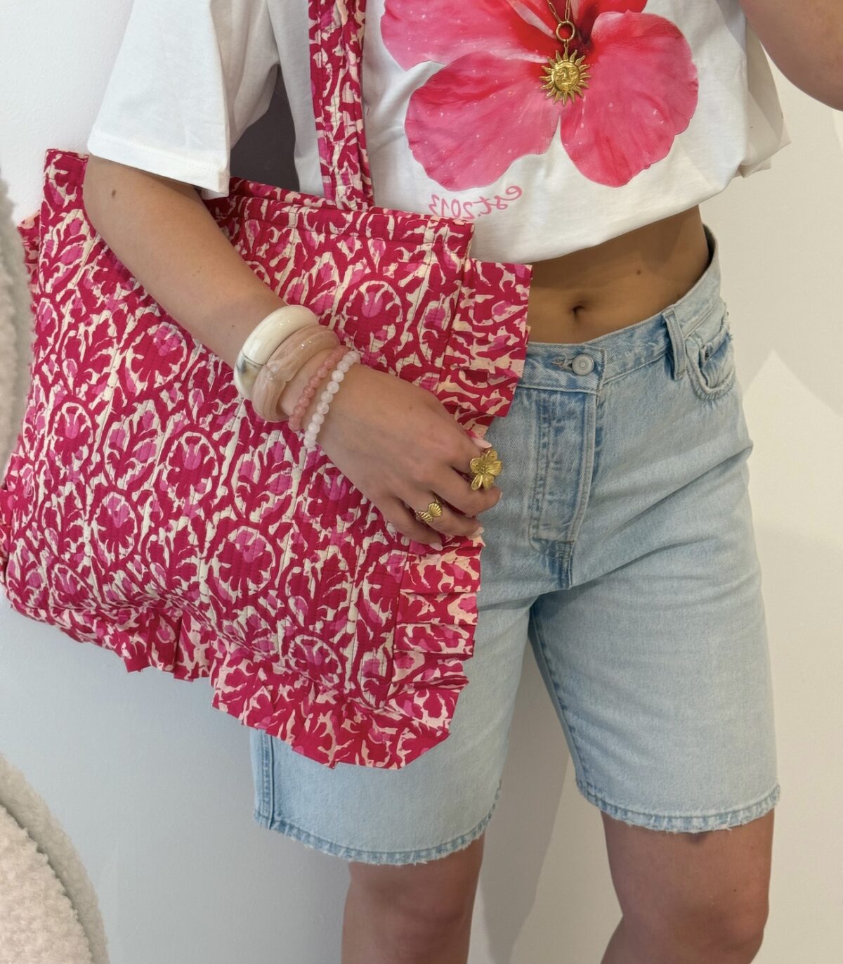 Shopper/Strandtas Ruffle Elisa Roze