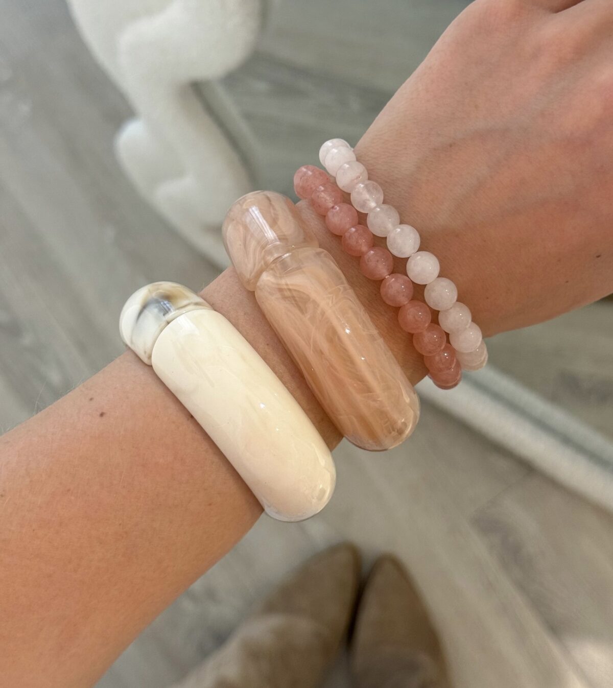Chunky Bracelet A097 Roze - Afbeelding 3