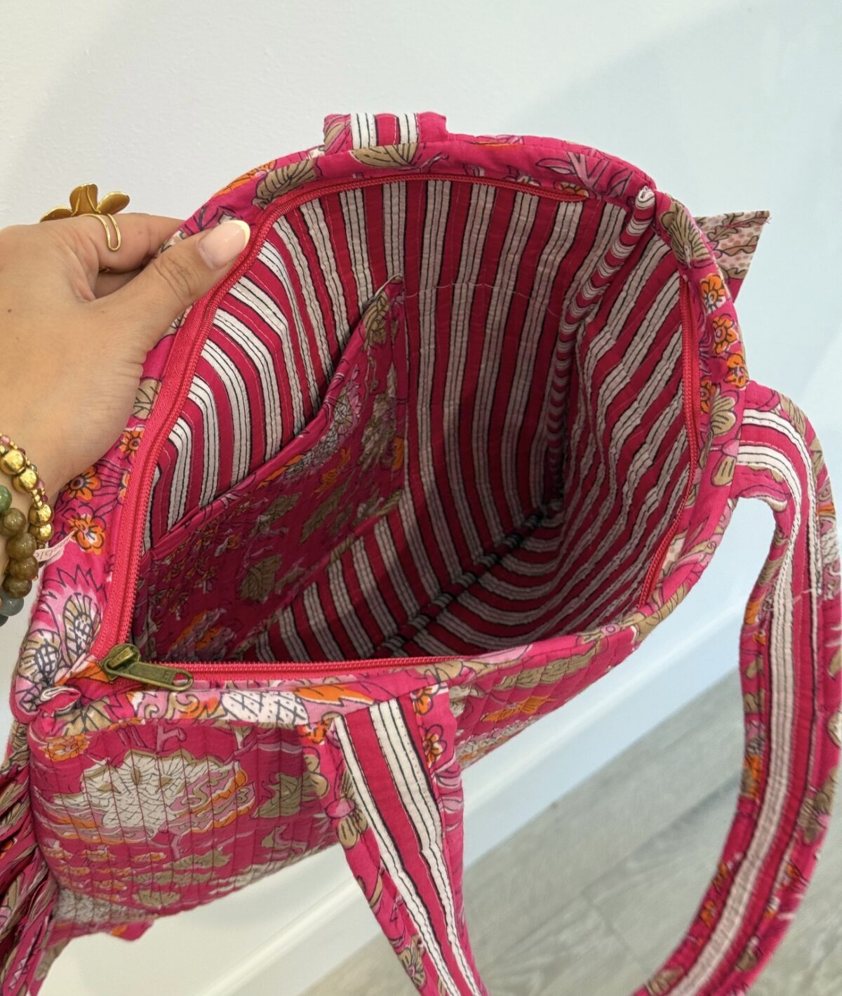 Shopper/Strandtas Ruffle Suze Roze - Afbeelding 2