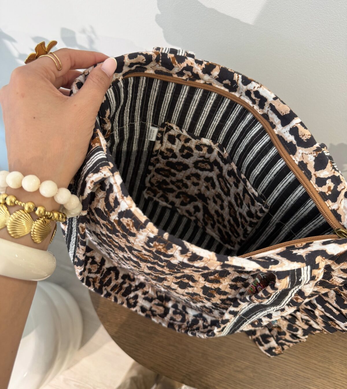 Shopper/Strandtas Ruffle Lot Leopard - Afbeelding 3