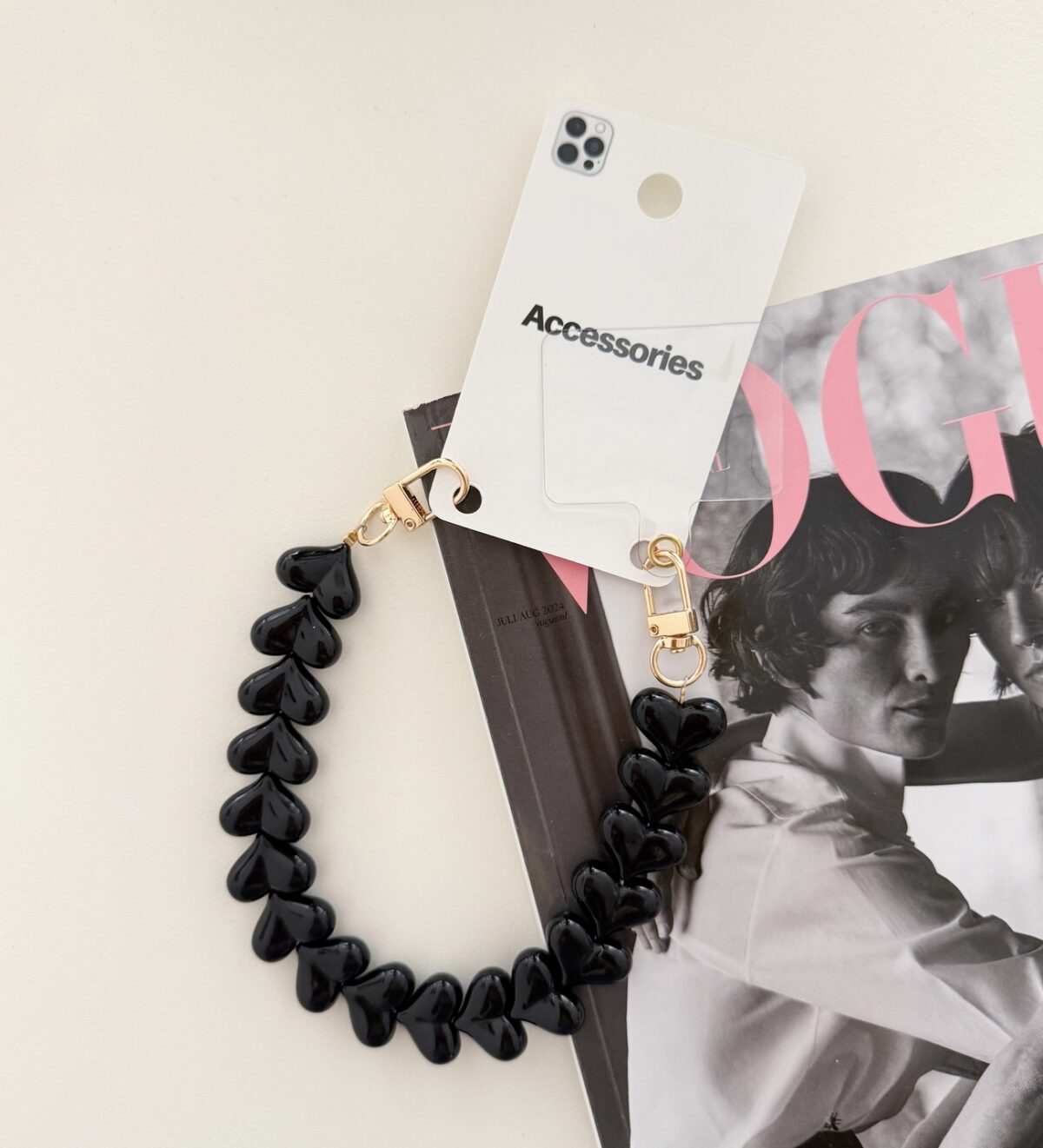 Hartjes Phone Cord Zwart 02 - Afbeelding 2