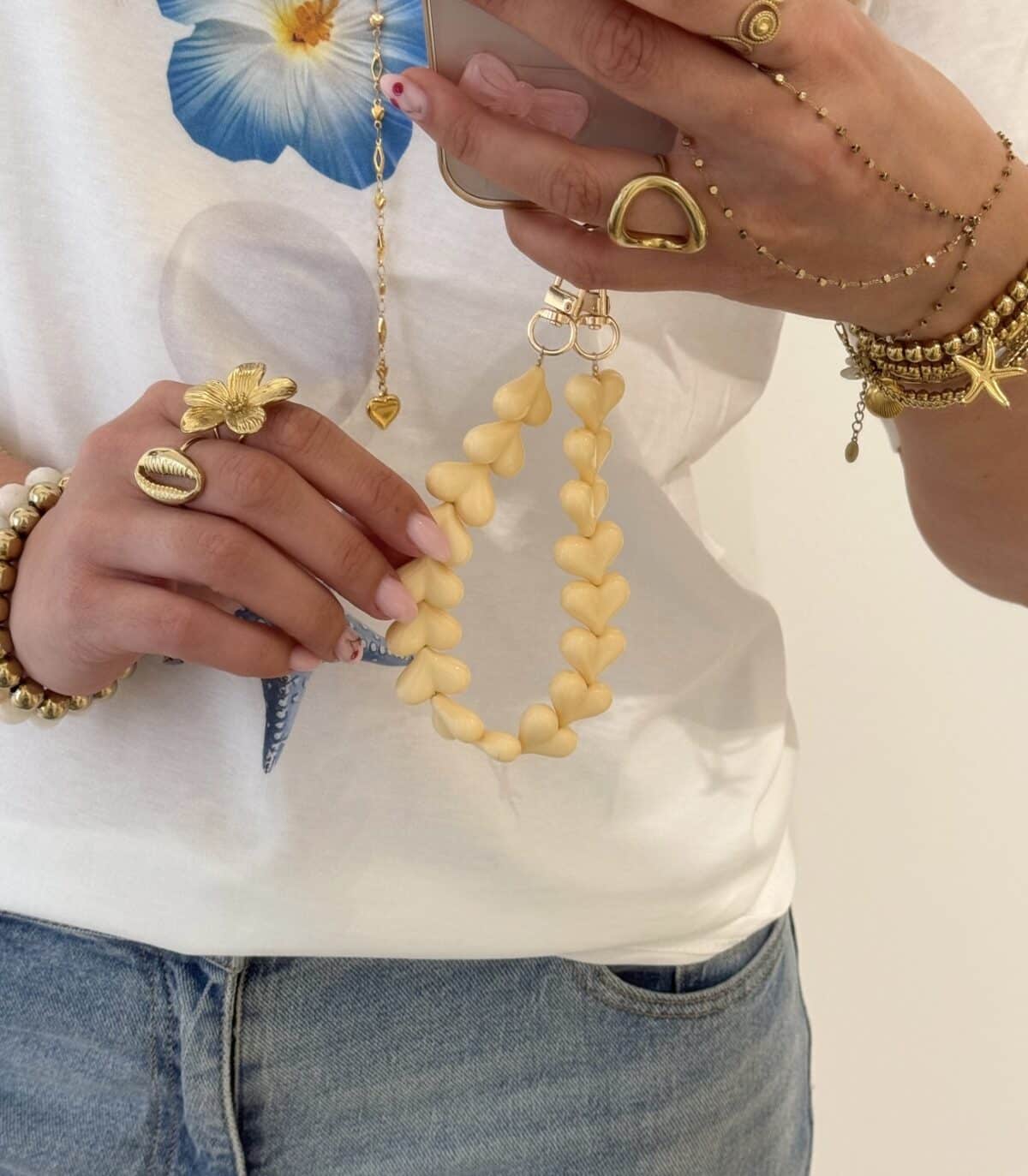 Hartjes Phone Cord Butter Yellow 02