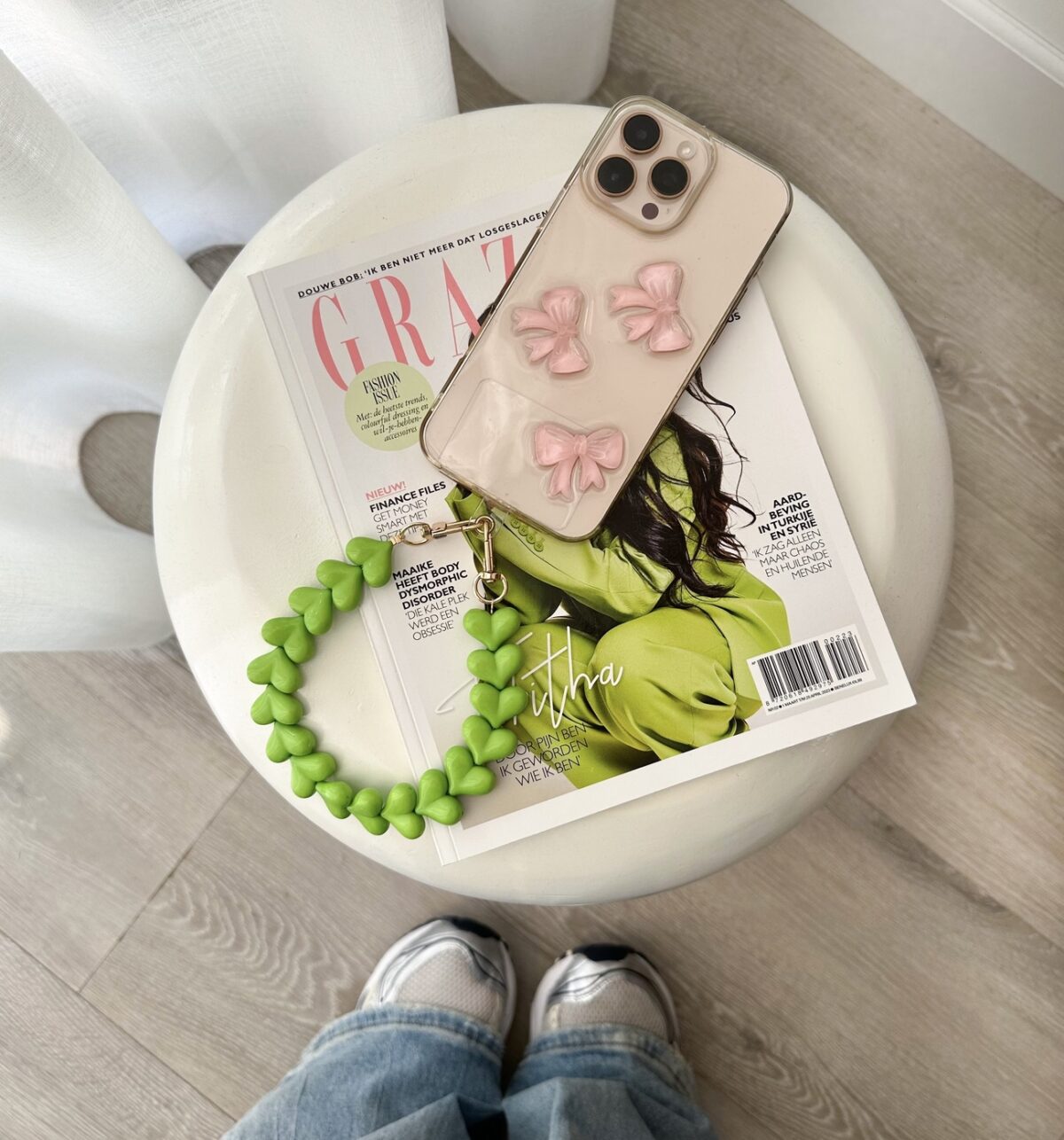 Hartjes Phone Cord Groen 02