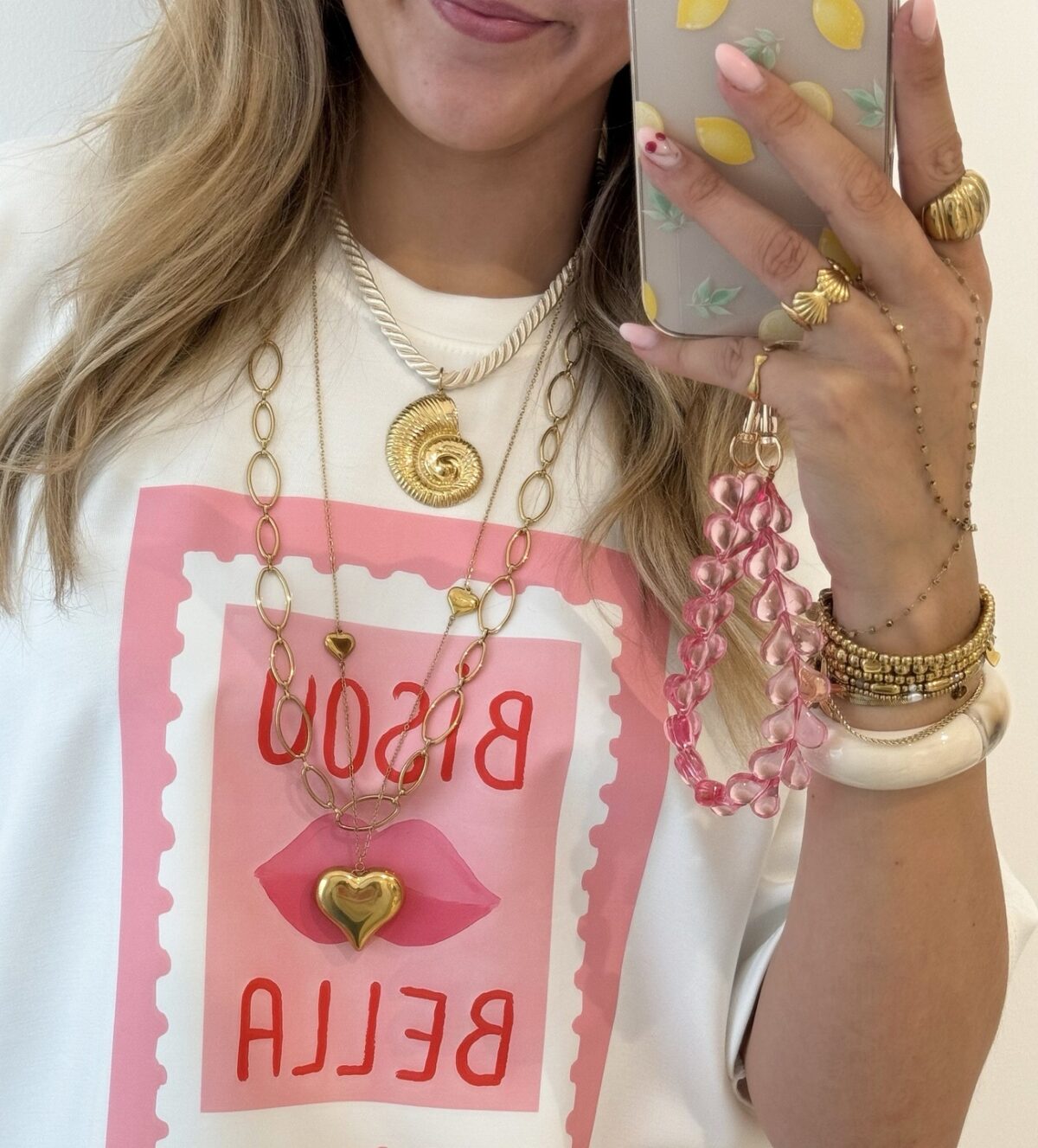Phone Cord Heart Roze 03 - Afbeelding 2